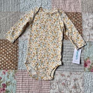 NWT carter's 6 months floral baby onesie